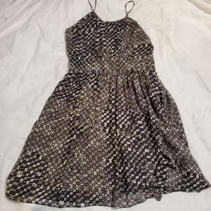 Banana Republic Fun Print Flowy Midi Dress Sz 10